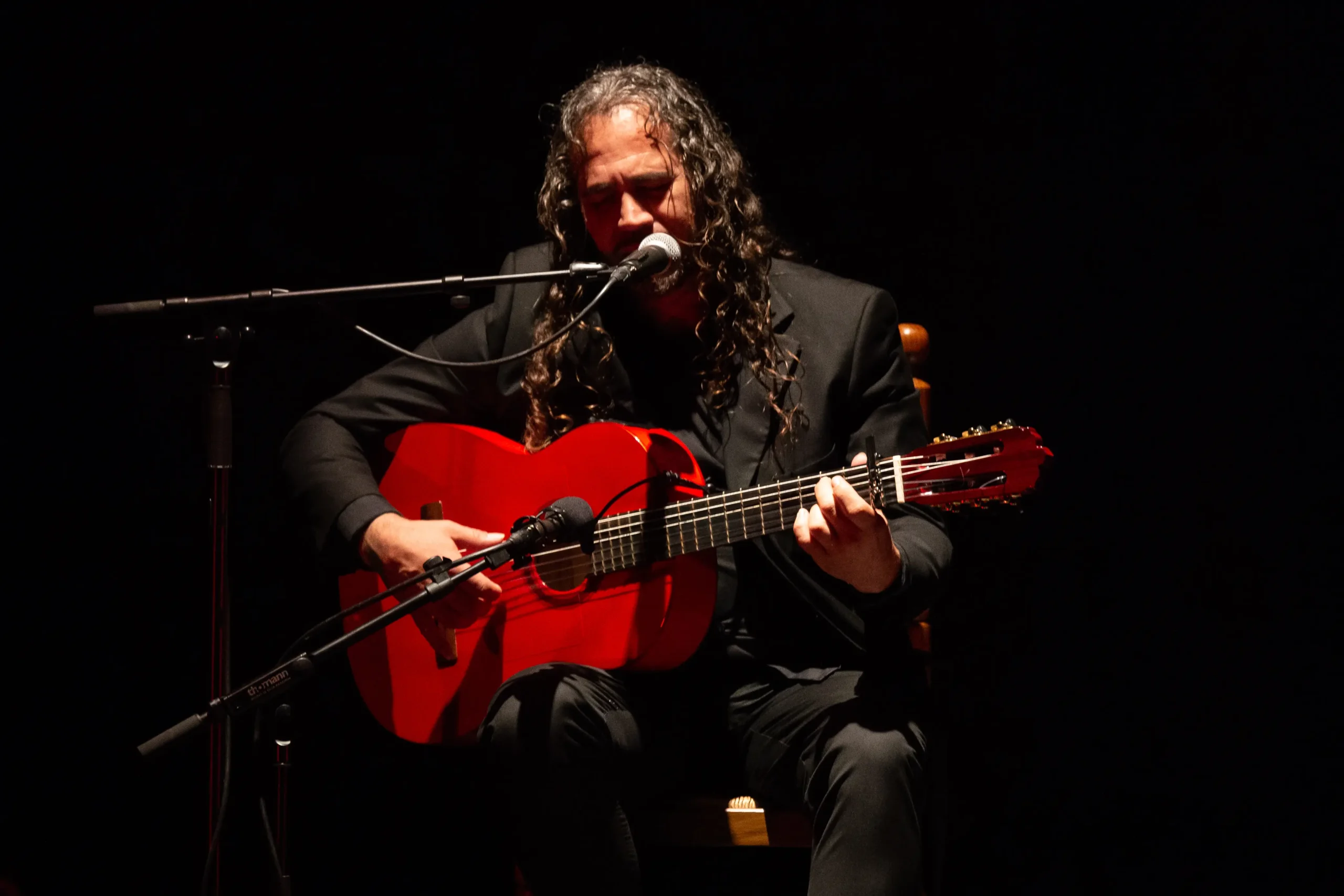 Guitarrista flamenco tocando